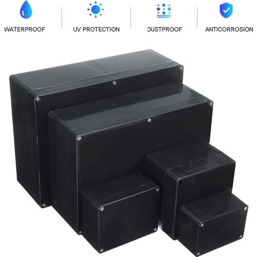 Black Color Waterproof Plastic Enclosure Box Electronic Housing Instrument Case Electrical Project Outdoor Junction Box 200*120