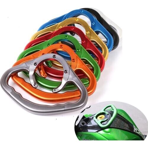 CNC Motorcycle Passenger Fuel Tank Grab Holder Handle Bar For Kawasaki Ninja ZX14R ZX10R ZX6R ZX6RR ZX9R ER6 650R Z1000 Z800