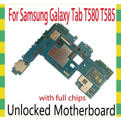 EU versionFor Samsung Galaxy Tab A SM-T580 SM-T585 T580 T585 16GB motherboard Mainboard Logic Board Circuits card fee Flex Ca