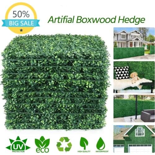 40*60cm Artificial Boxwood Panels Topiary Hedge Plant,Privacy Hedge Screen UV Protected for Outdoor Indoor Garden Fence Backyard
