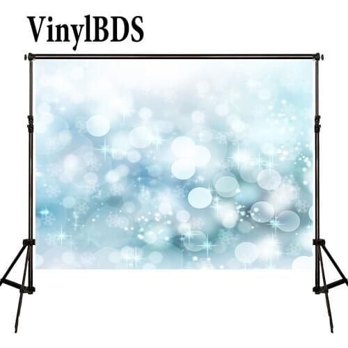 VinylBDS Photoraphy christmas Background Snow Light Spot Backdrop Baby Background Christmas Winter Backdrops Photography Studio