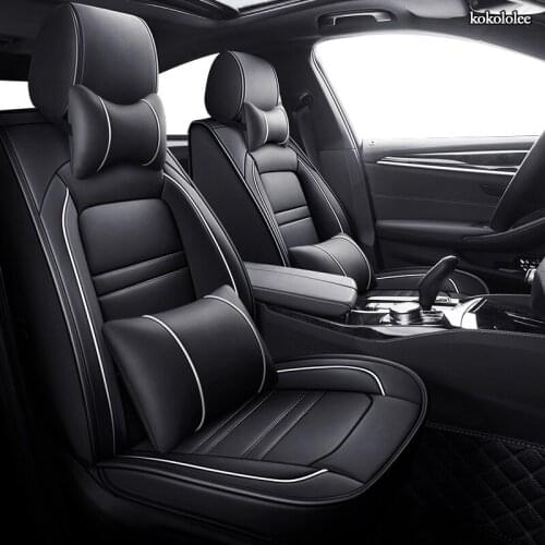 KOKOLOLEE leather car seat cover For audi a3 8p 8l sportback q7 2007 q5 a4 b7 avant a6 c5 avant a5 a1 q2 q3 car seats accessorie