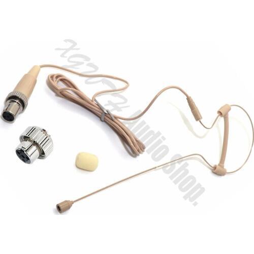 Single Hook Ear Condenser Microphone Omni-directional Head Worn Earphones For Mipro Wireless System Stage Performance