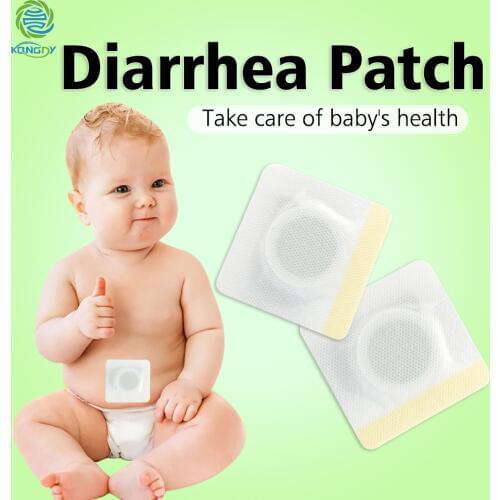 KONGDY 6 Pieces/ Box Pediatric Diarrhea Health Stickers Relief Abdominal Pain Navel Pads Conditioning Gastrointestinal Patch