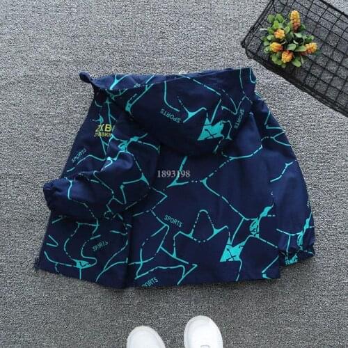 Boys Spring And Autumn Jackets 2021 Childrens Autumn Hooded Camouflage Tops Kids Fashion Jacket