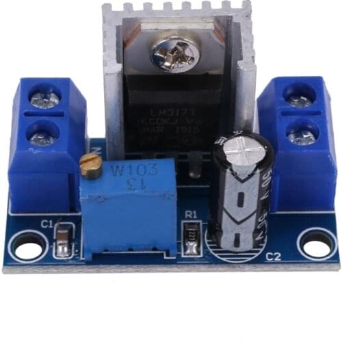 LM317 DC-DC 1.5A 1.2-37V Adjustable Power Supply Board DC Converter Buck Step Down Module Adjustable Linear Voltage Regulator