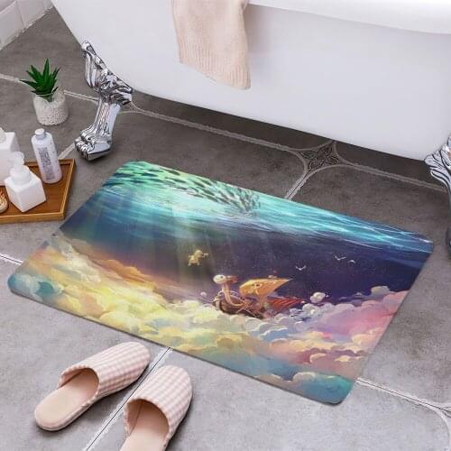 Going Merry One Piece 3D Print Doormats Rectangle Non-Slip DoorMat Bedroom Kitchen Entrance Print Door rugs Dropshipping