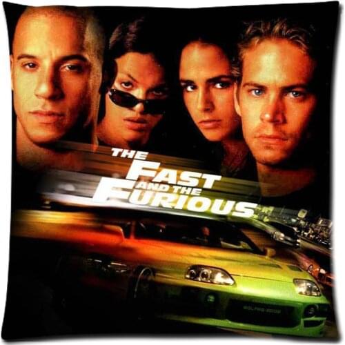 The Fast and the Furious Pattern Cotton Linen Pillow Case/Cushion Cover 17.7"X17.7"(45 X 45CM) Twin Side Printing