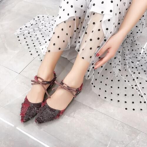 New Women Flat Shoes Plain Ballet Flats Female Lace-up Counter Loafers Slip On Casual comfortable Moccasins beanie shoes U25-03