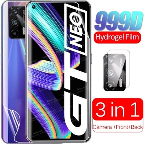 For Oppo Realme GT NEO Film Camera Back Front Hydrogel Soft Film Realmi GT NEO RMX3116 6.43" Screen Protectot Not Tempered Glass