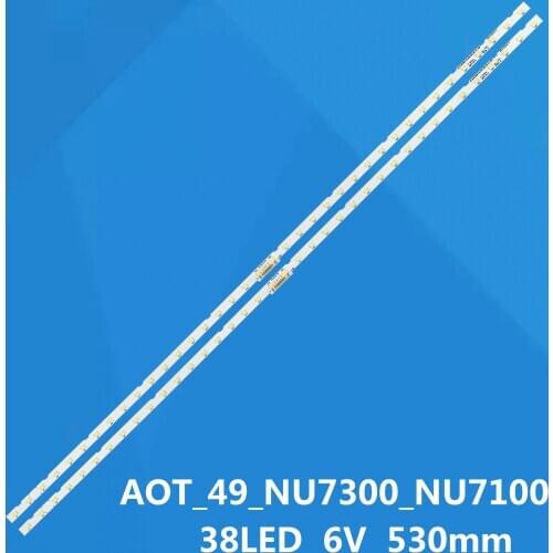 LED Backlight Strip for Samsung UE49NU7172 UE49NU7140 UE49NU7670 UE49NU7100 NU7100_STS49081_38LEDS_3030F AOT_49_NU7300