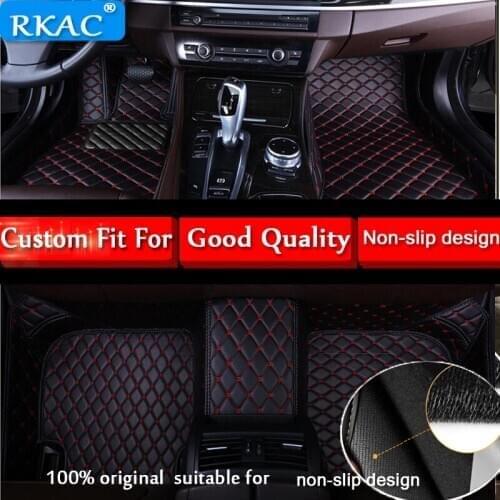 RKAC LEATHER WATERPROOF Custom car floor mats for Acura all models MDX RDX ZDX RL TL ILX CDX TLX-L auto accessories car styling