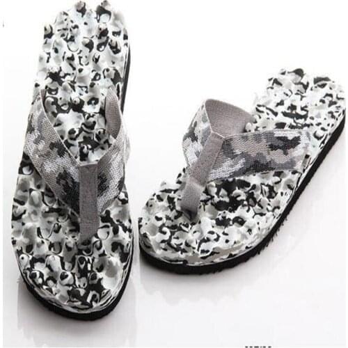 Summer 2020 Men Kids Flip Flops Camouflage Slippers Water Sandals Anti-slip Casual Shoes Soft Bottom Beach Massage Slippers