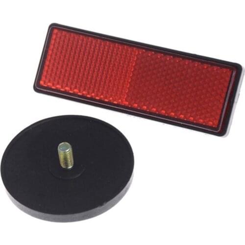 Universal 2Pcs Rectangle Round Car Motorcycle Bike Caravan Lorry Screw On Safety Reflector for Cars Motorcycles Trailers