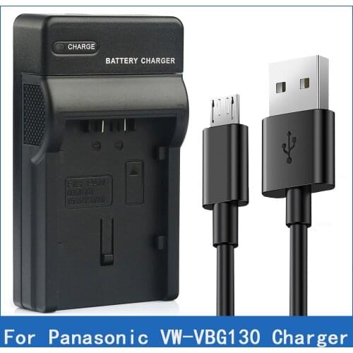 LANFULANG VW-VBG130 VW-VBG260 Replacement Battery Charger For Panasonic SDR-H41 SDR-H48 HDC-HS700 HDC-HS9 HDC-SD600 HDC-SX5