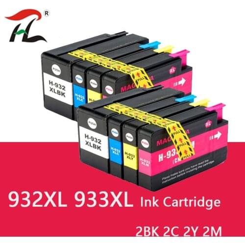 YLC 932 XL 933XL Ink Cartridge for HP932XL 933XL 932XL 932 for hp Office jet 6100 6600 6700 7110 7610 7612 printer