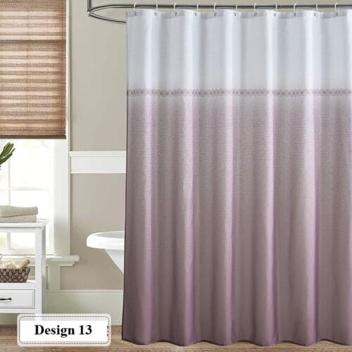 Shower Curtain Polyester Flower Printed Waterproof Bath Shower Cover Eco-Friendly Stocked Thicken Household Ikhethini Lokuhlamba