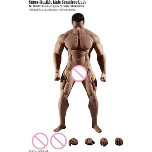 1/6 Scale PL2018-M35 TBLeague Male Super Strong Seamless Stainless Steel Body Muscular Man Figure Model For Arnold Head Dolls