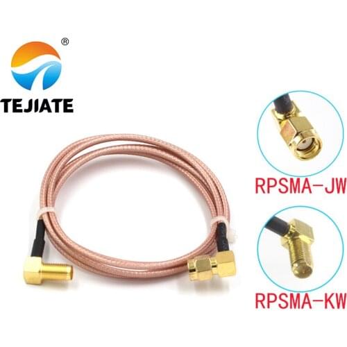 1PCS TEJIATE Adapter Cable RPSMA To RPSMA RPSMA-KW Convert RPSMA-JW 8-90CM 1M 1.5M 2M Length Connector RG316 Wire