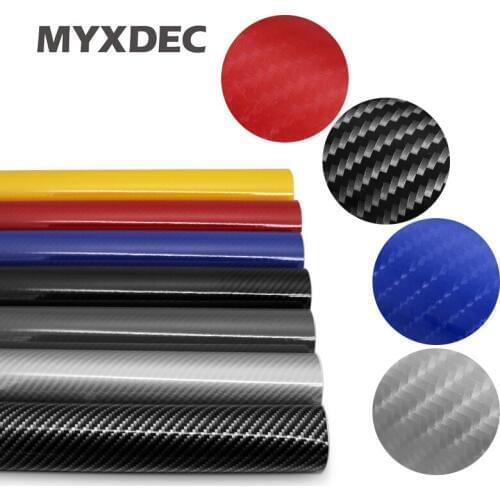 100cm*30cm Waterproof DIY Car Sticker Car Styling 6D 2D Thicken 3M Car Carbon Fiber Vinyl Wrapping Film Car Accessories Decals