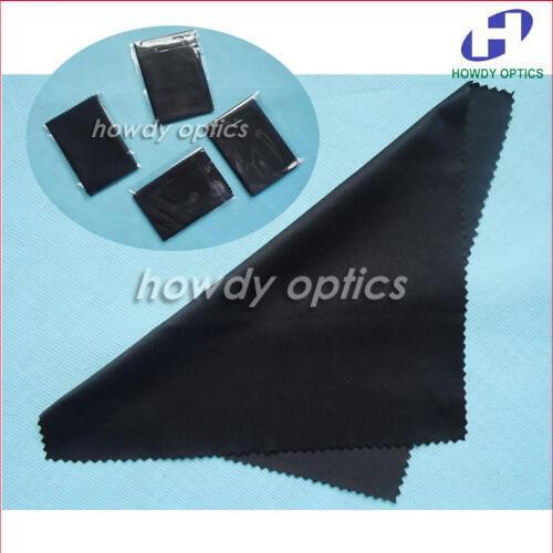 Black microfiber cleaning cloth,20x20cm,separate package,eyewear cleaning cloth,lens cloth