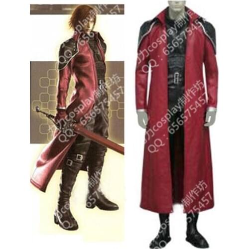 2017 Final Fantasy VII Genesis Rhapsodos Deluxe Cosplay Uniform Suit Full Set Mens Halloween Costumes Custom-made
