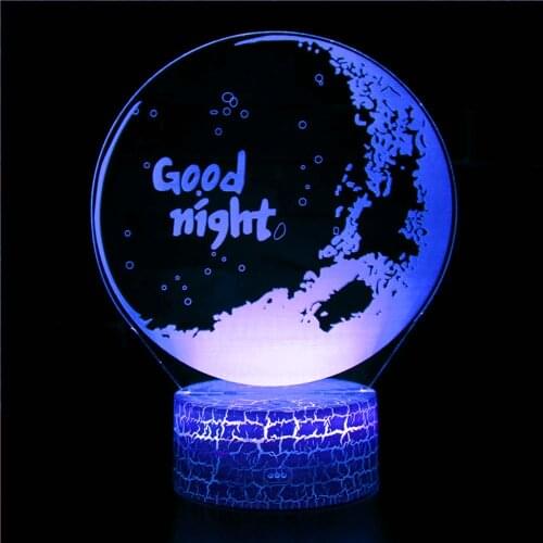 3D night light colorful remote control 16 colors starry sky galaxy night light children USB night light romantic atmosphere gift