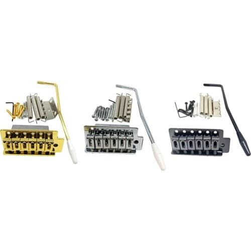 6 String Guitar Bridge Saddle Tailpiece Top Load Guitar Tailpiece for ST Electric Guitar, 3 Colors