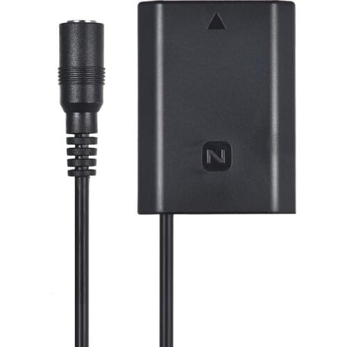 Andoer NP-FZ100 Dummy Battery Pack DC Coupler Connector for Sony A7III A9 A7RIII A7SIII