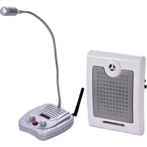 Dual-Way Window Interphone Microphone Talk-back System Bank Office Counter Cash Ticket Window Intercom System 220V YX-118