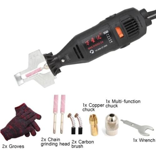 180W 37000RPM Chain Grinder Free Disassembly Chainsaw Sharpener Electric Mini Grinder Saw Electric Chain Saw Sharpening Machine