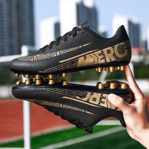 Soccer Shoes Men Futsal Football Shoes Turf Training Outdoor Sneaker Breatherable Lightweight Sport Shoes AG FG Men Soccer Cleat