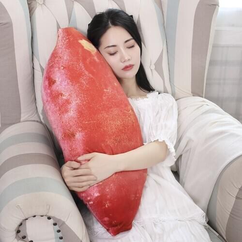 30-80cm Creative Sweet Potato Simulation Throw Pillow Cartoon Cute Send Children Birthday Gift Girlfriend Gift Home Decoration