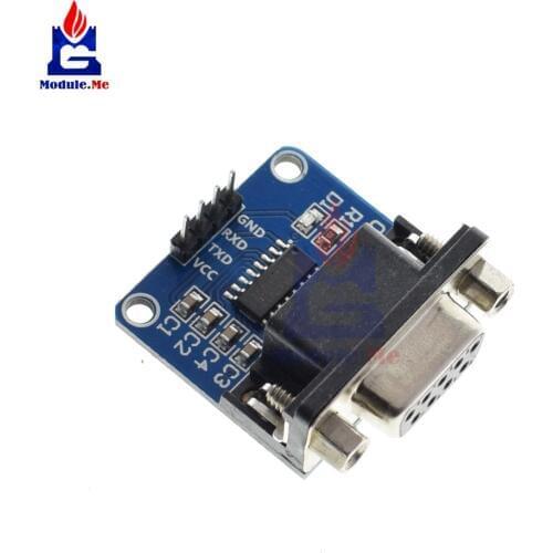 MAX3232 RS232 to TTL Serial Port Converter Module DB9 Connector MAX232 Diy Kit Electronic PCB Board Module