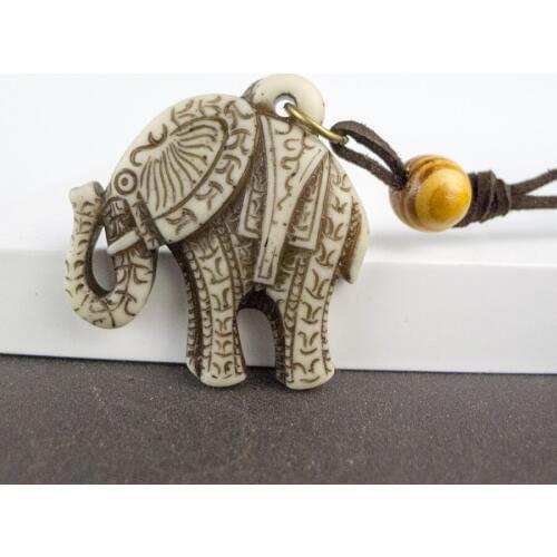 Ethnic Style Mans jewelry Bone Art Imitation Yak Bone Material Necklace Pendant Vintage Mens Necklaces #GZ128