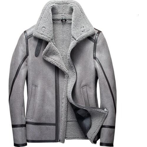 Winter Coat Men 2020 Sheep Shearing Real Fur Coat Men Plus Size Korean Wool Jacket for Mens Clothing Veste Homme 7166 YY745