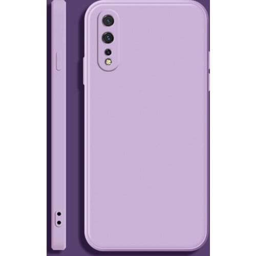 For Vivo V17 NEO Soft TPU Silicone Protective Square Phone Casing Simple Purea Colors Back Cover Fundas