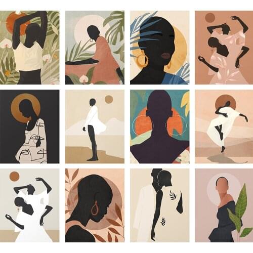 Characters Abstract Art DIY Digital Painting Art Atlas Coloring Decoration Canvas Wall Crafts Gifts