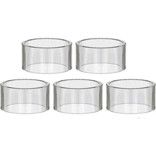 FATUBE 5pcs straight glass cups for Gemini RTA/tank Mega GEN S nano Estoc tank Mega Drizzle Vaping Fit kit Orca Solo GLASS TUBE