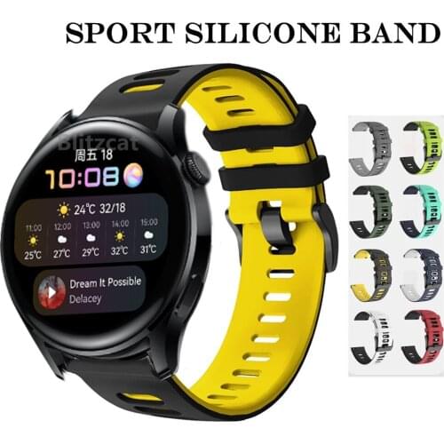 For HUAWEI WATCH 3 46mm WATCH3 Sports Silicone Strap GT 2 Pro Band Watchband WristBand Replaceable Accessories Belt Bracelet