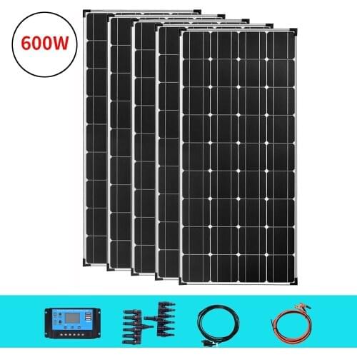 Solar panel 18v 120W - 600w panele solare 12v 24v 36v 360w cell battery charger Solar plate Photovoltaic Off Grid Applications