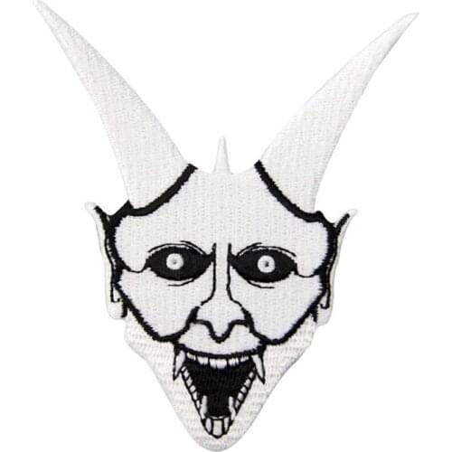 Ghost Embroidered Iron on Japanese Oni Patches Cool Badges Custom Punk Appliques Vests Jeans Accessories DIY Logo for Clothing