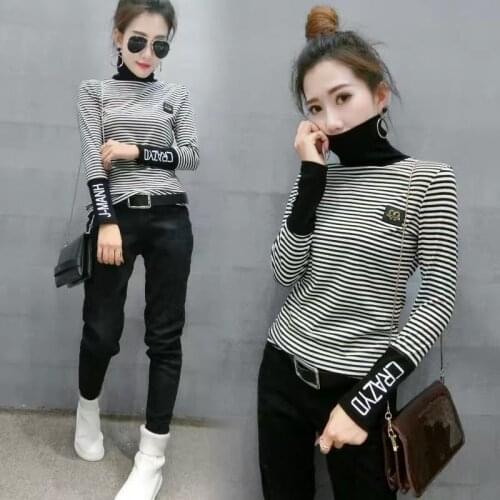 Женские полосатые футболки WOWI KCKS China At AliExpress