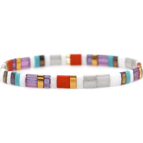 Go2boho Miyuki Tila Bracelet Women Friendship Gifts Boho Bracelets 2021 Fashion Bohemian Jewelry Stretch Jewellery Wholesale