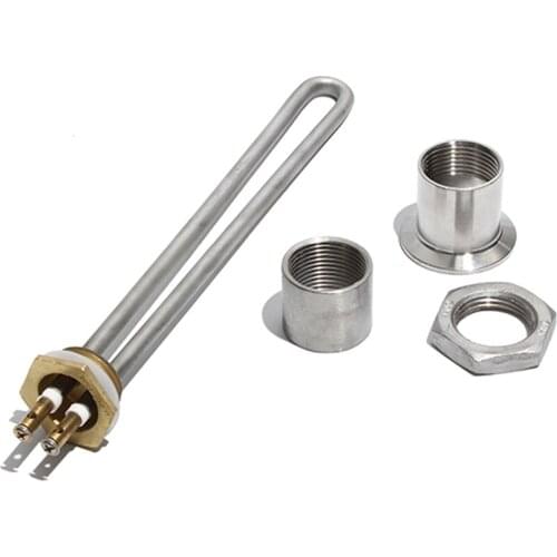 1 Inch BSP Thread High Temperature Heating Tube for Sauna Steem Engine 1/2/3/4KW U Shape Electric Heater Part with Accessories