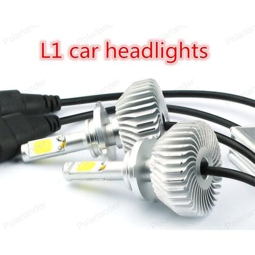 1Set 60W 6000LM Car LED Headlight H7 6000K 360 Degree COB LED Headlamp Light Bulbs Kit 30W/piece,free shipping