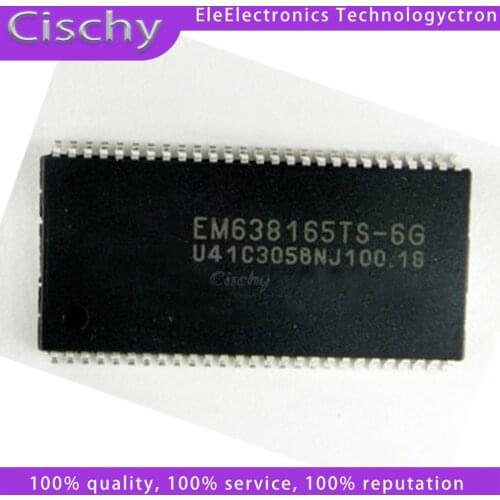 1pcs/lot EM638165TS-6G EM638165TS TSOP-54 In Stock
