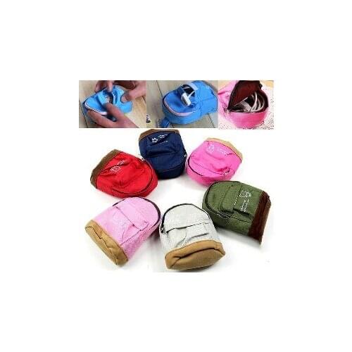 1pcs Women Mini Backpack Flower Bag Hand Pouch Purse bag Key Holder