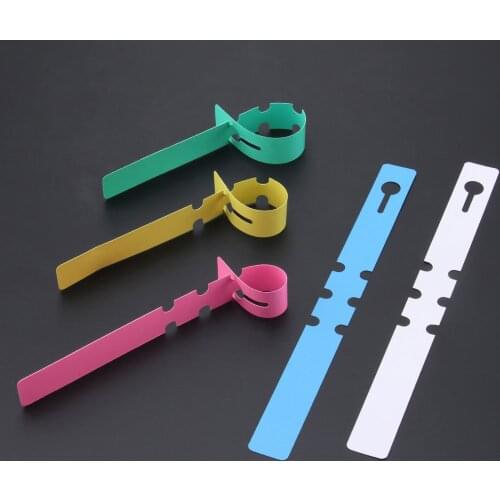 100Pcs Garden Plant Tied Tags Plastic Markers Blank Display Flowers Pot Labels Seedling Tracking Orchid Rose Liana Plant Markers