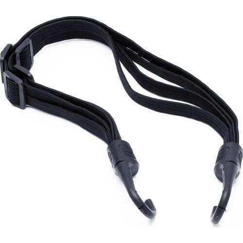 2 Hooks Motorcycles Strength Retractable Helmet Luggage Elastic Rope Strap New